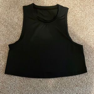 Cropped work out tank top